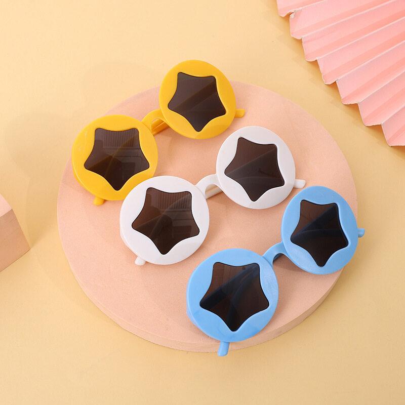 New Children's Pentagram Sunglasses Glasses Trendy Sunglasses Cute Children's Round Frame Mirror Children's Sunglasses