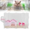 Acrylic Pet Cage Transparent Single Layer House Castle Hamster Supplies with Feeding BasinL
