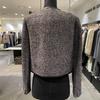 VOV Synthetic Leather Herringbone Trim Jacket