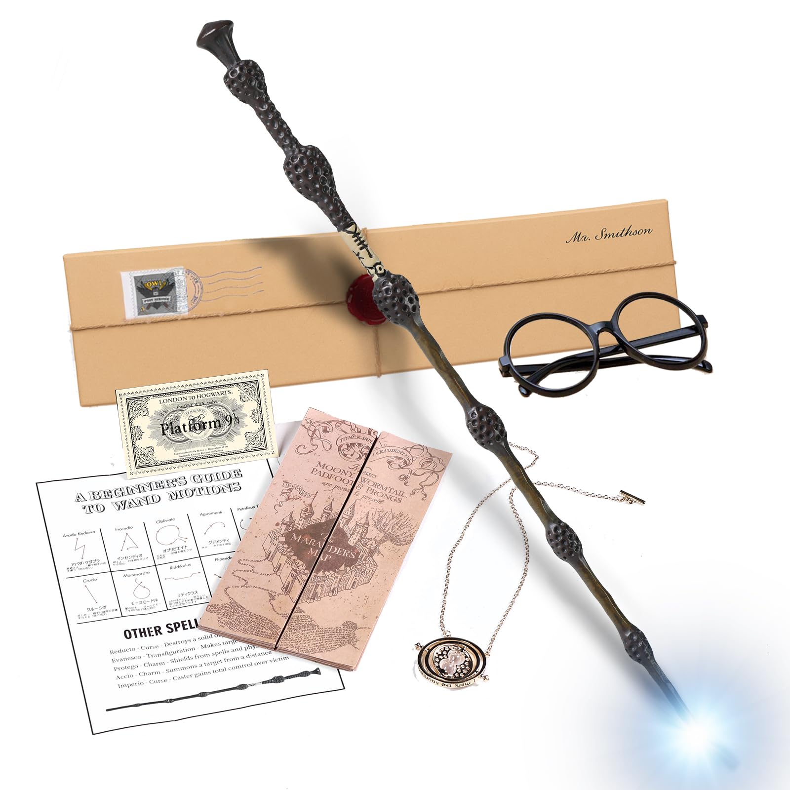 

Предмет Волшебная палочка со светодиодной подсветкой Список японских заклинаний подарочная коробка магия прочная армированная стальная труба премиальный аксессуар для костюма [Волшебная коллекция]