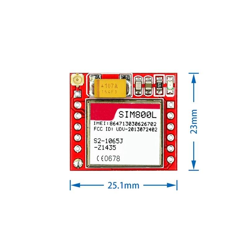 SIM800L GPRS GSM modul Micro SIM karta Jádro Čtyřpásmový TTL sériový port Anténa PCB bezdrátová deska pro chytrý telefon Arduino