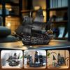 Hallisun Building Blocks Set: Miniature Pirate Ship Model Building Toy, Miniature Size, Bricks, for Adults and Children (Ages 8+), Boys and Girls, Chr