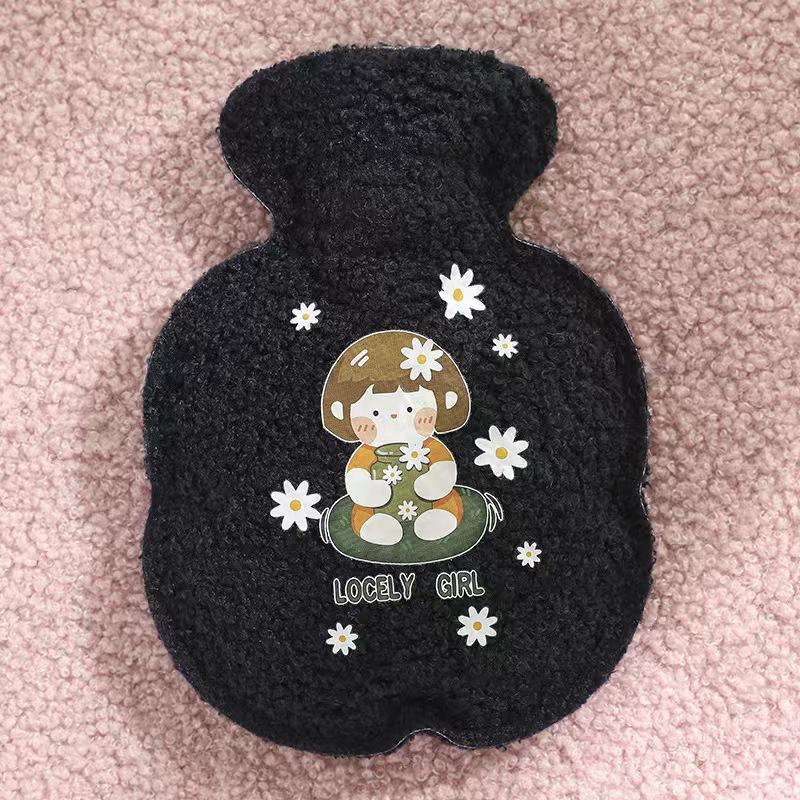 Cartoon Explosion-Proof Inflatable Hot Water Bottle & Mini Hand Warmer for Kids and Students