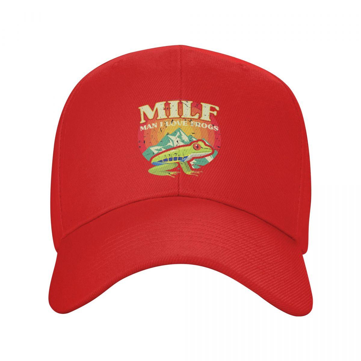 Чувак, я люблю лягушек Милф Мем Арт Бейсболки Snapback Мужские Женские Кепки Кепка для улицы Хип-хоп Бейсболка Кепка One Size