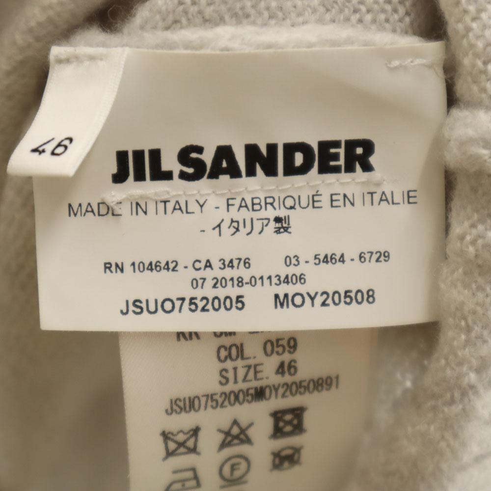 JIL SANDER Made in Italy Wool Blend Long sleeve sweater 46 gray Men's Used