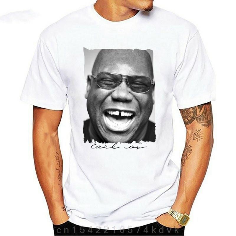 Dj Carl Cox Dj Maglietta Uomo Maglietta Bianca Regalo 2024 Nuova Girocollo 100% Cotone Divertenti Magliette a Fumetti