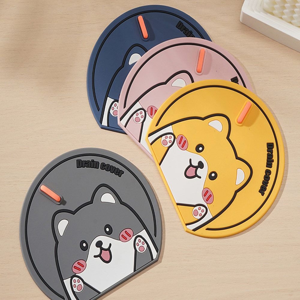 Cartoon Deodorant Cover Anti-insect Floor Drain Pad  for Bathroom&Kitchen