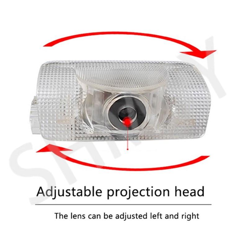 2X LED Car Door Projector Welcome Ghost Shadow Light Accessories For 4ewq IS IS250 IS300 IS350 2006 - 2020 2021 2022 2023 2024 ewq4