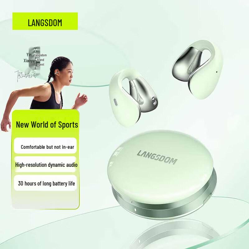 

Lanston AirSoul Open-Ear Bone Conduction Bluetooth Earbuds AirSoul