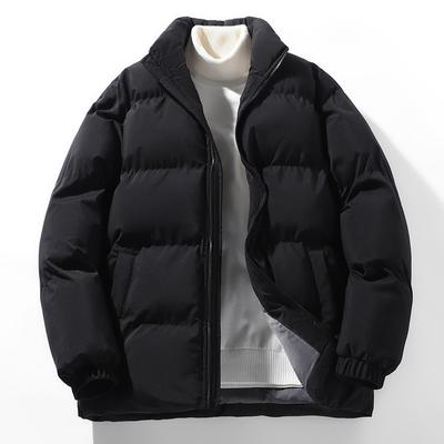 Winter Men's Men's Stand-up Collar Loose Cotton-padded Jacket Hong Kong Style Couple Style Thickened Warm Casual Cotton-padded Jacket
