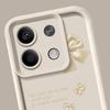 Bowknot Print Soft TPU Matte Case For Xiaomi 14T Pro 13T Poco F6 X6 X5 Redmi 13C Note 13 12 Pro 11 Solid Color Shockproof Lens Protection Phone Cover