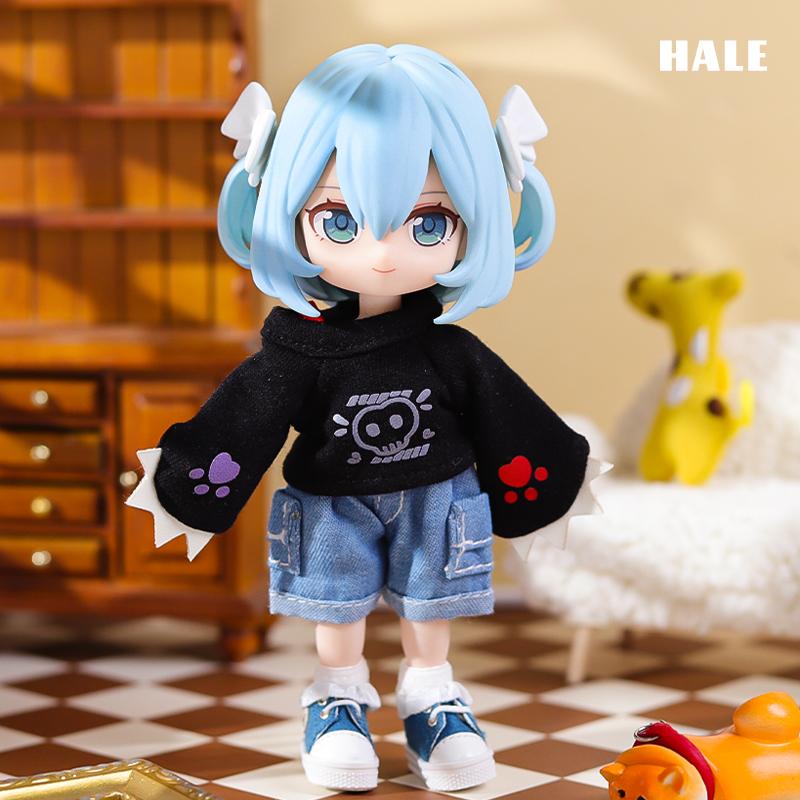 Roupas OB11 Roupas OB11 Animal top Manga longa tamanho grande Jaqueta Decoração de Roupas Molly, Corpo GSC, Roupas de Boneca BJD 1/12 Brinquedo Roupa