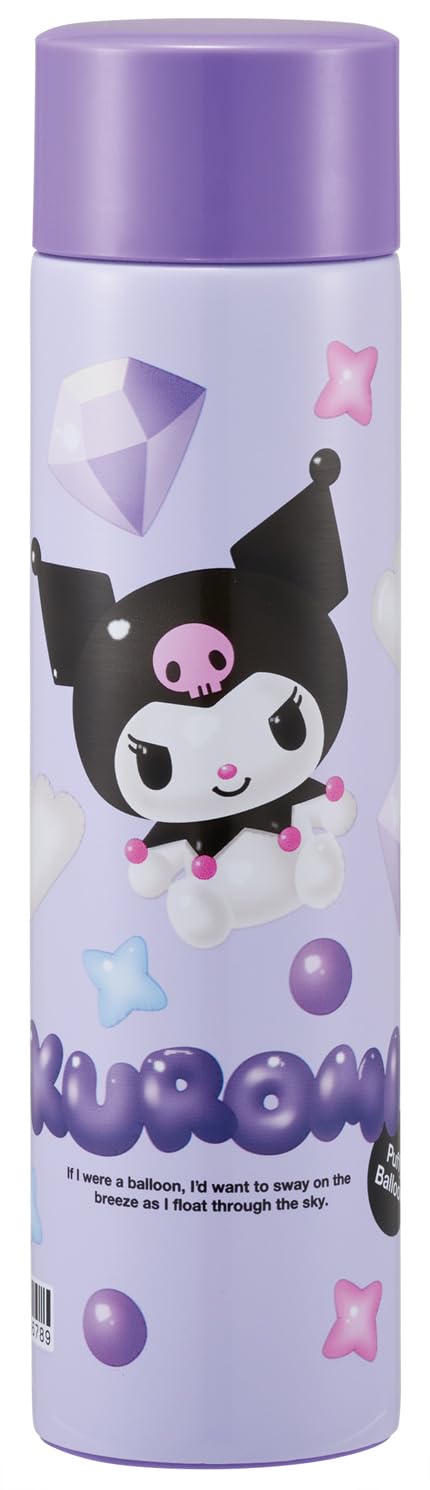 

Мини-бутылка-термос Skater из нержавеющей стали, Sanrio, Пузырьковый дизайн, 160 мл, Объем, Термоизоляция, Двустенная, Куроми, Дизайн, SMBC1BL-A