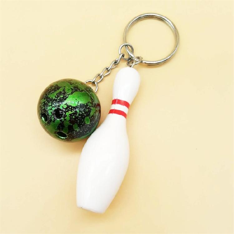 Novelty Bowling Ball Keychain Fashionable Bowling Ball Keychain Eye Catching Keychain for Added Convenience & Fun