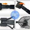 Collapsible Handle Fishing Net Fish Landing Net Saltwater Fishing Equipment Silicone Mesh for Safe Fish Catching
