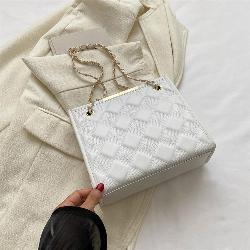 Trendy Casual Women's Crossbody Bag 2023 Stylish Mini Square Shoulder Purse In Black White Green Rose Pink