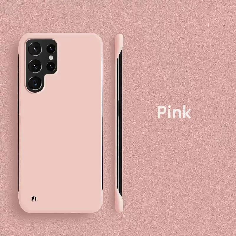 Bezrámový tenký matný pevný zadní kryt pro Samsung Galaxy S23 FE S24 Ultra S21 FE S22 Plus 5G ShockProof Fundas Coque