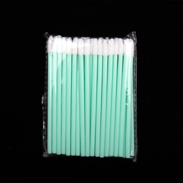 50 Pcs Disposable Hollow Lip Brush Soft Lipstick Mascara Wands Applicators Eyelash Cleaner Cosmetic Brushes Women Make Up Tools