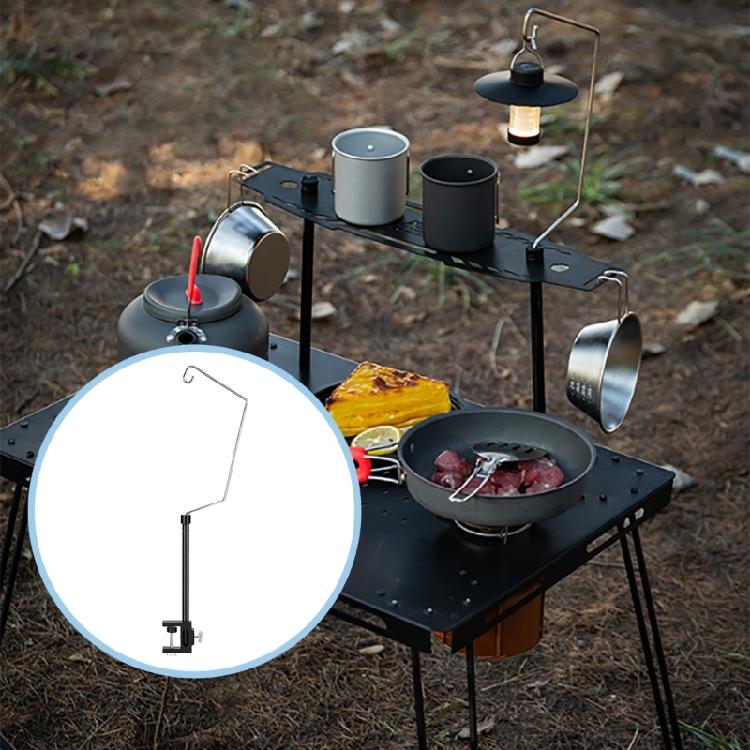 Light Weight Folding Lanterns Stand Suit Outdoor Lamp Post Hanging Light Hold for Campers and Picnics Enthusiasts