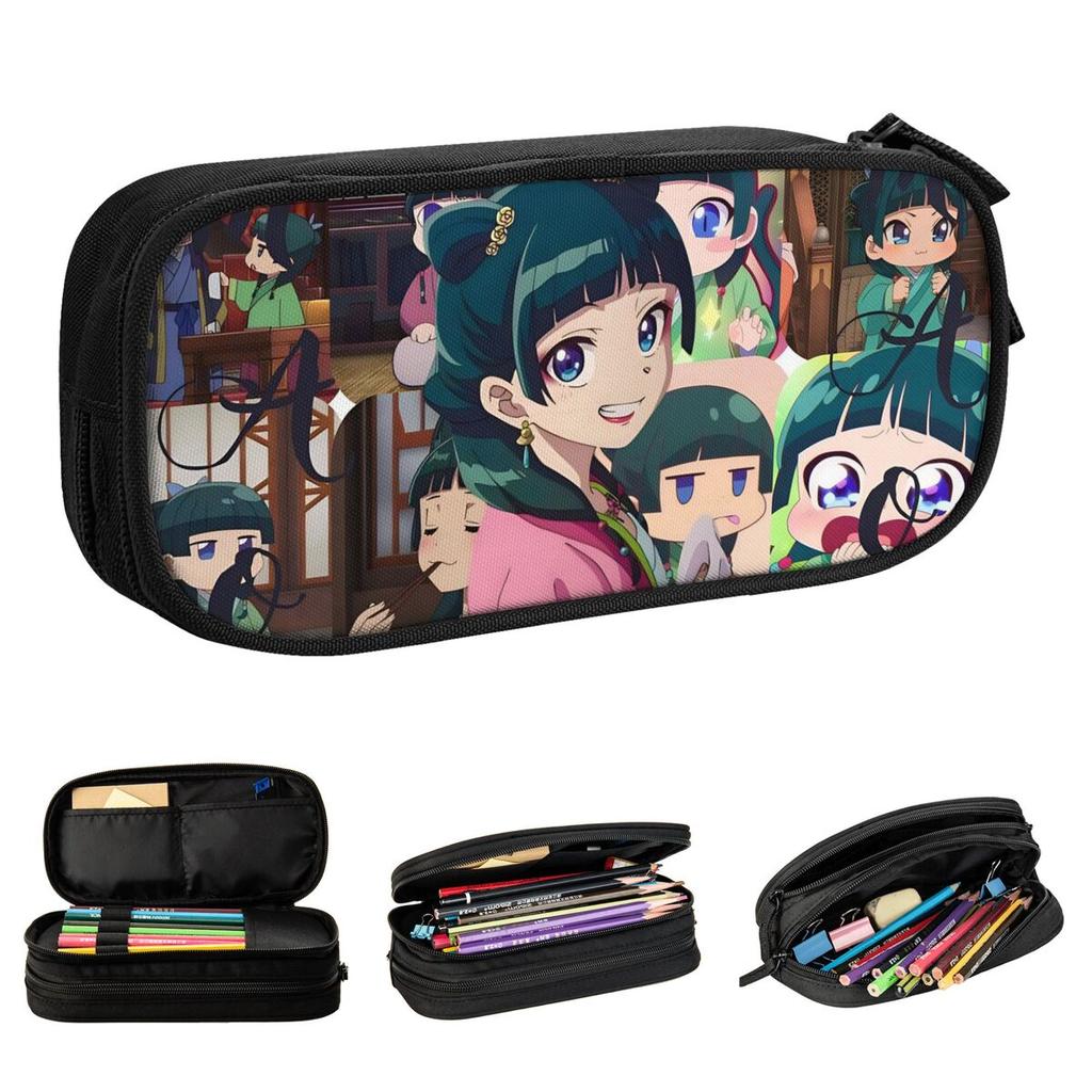 Maomao Manga Anime Pencil Cases Apothecary Diaries Pen Bags Girls Boys Big Capacity School Supplies Cosmetic Pencilcases