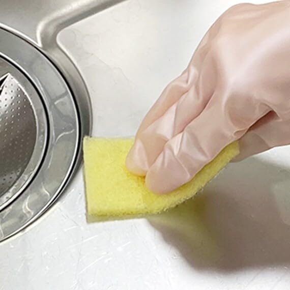 Disposable Citric Acid Pads Kitchen Sponge with Fabric Perfect for Daily Use (30 Pieces) - Non-woven -