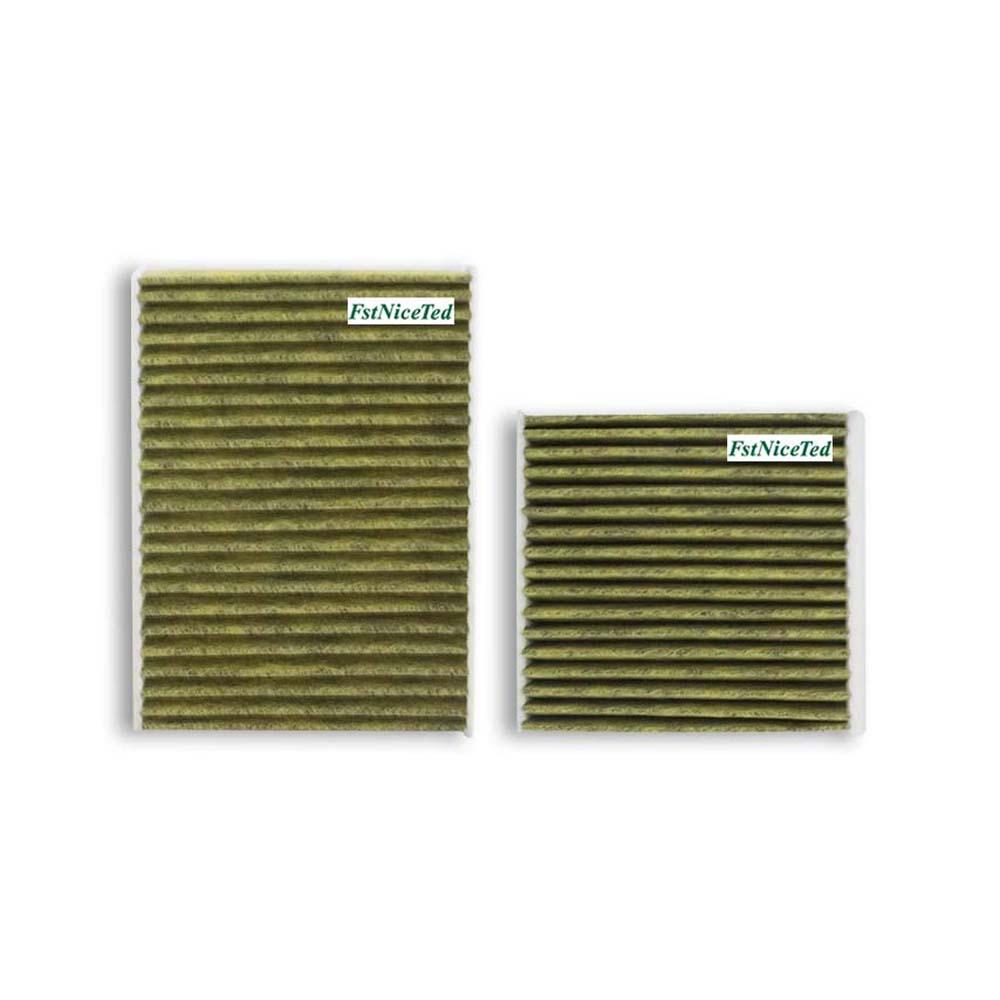 1pc Activated Carbon Yellow Non-woven Air Conditioning Filter Fits For Peugeot 2008 Citroen Yunyi Replaces 1609428080