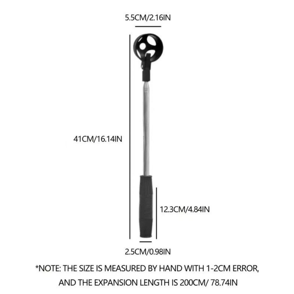 Adjustable Telescopic Golf Ball Retriever Locking Easy Grab Ball Golf Ball Picker Stainless Non-Slip Handle