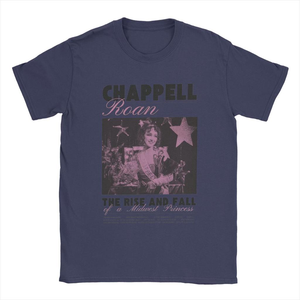 Novelty Chappell Roan Midwest Princess T-Shirts for Men Round Neck 100% Cotton T Shirts Cool Singer Short Sleeve Tees Summer