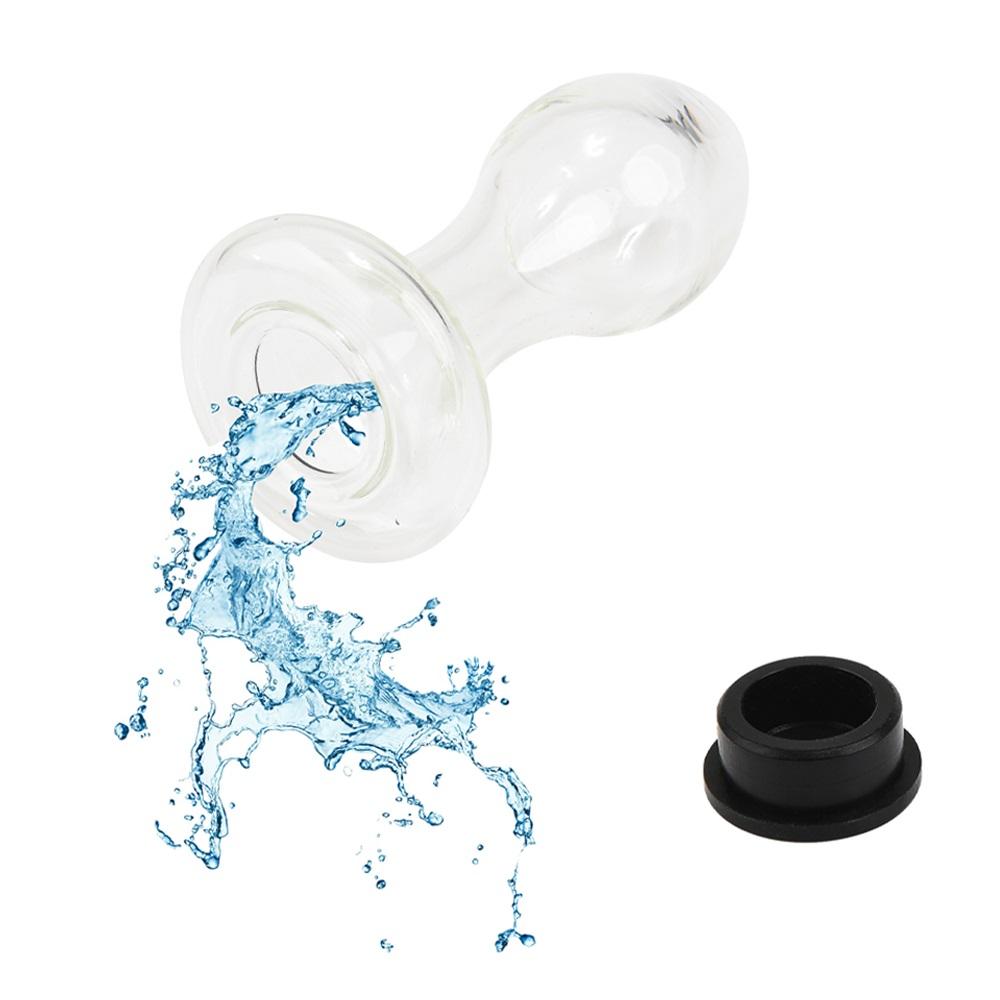 Hohles Spekulum Glas Anal Butt Plug Kristall Kleiner Riesiger Anal Plug Dildo mit Stopper Expander Tunnel Transparenter Anus Sex