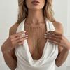 Bohemian Tassel Necklace Gold Gold Jewelry Fashion Geometric Circular Collar Gift