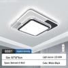NuFeng Modern Square Ceiling Light with Emergency Lighting
