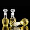 European Whiskey Transparent Glass Carved Small Bottle 50ml/100ml Mini Western Wine Bottle Sealed Red Wine Bottle