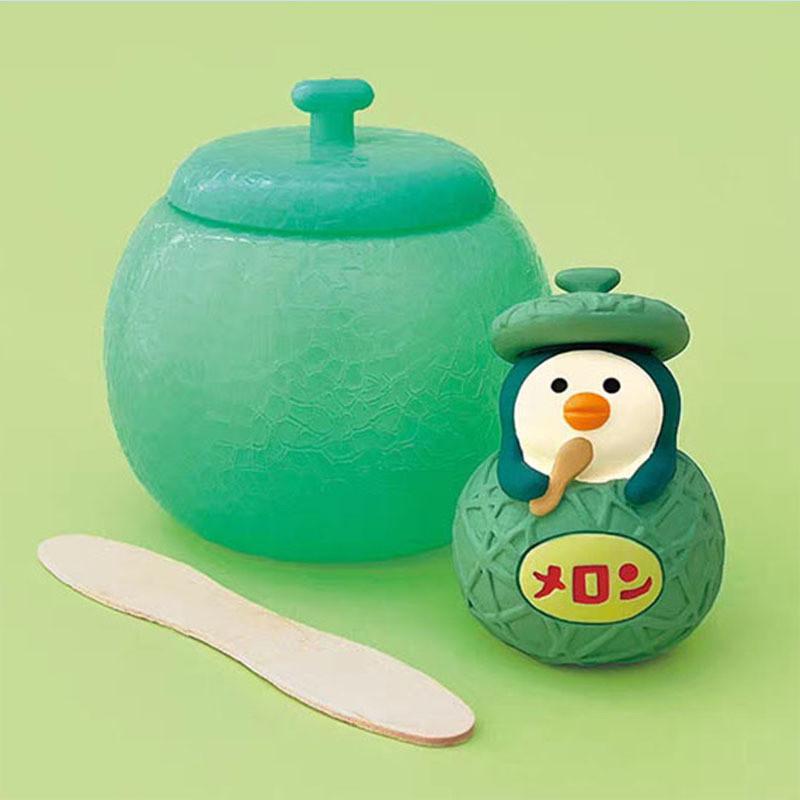 Resin Art Toy With Cute Cat And Penguin Characters For Home Decor