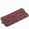 YIMINGMOLD 2Pcs Button Silicone Chocolate Molds For Chocolate Candy
