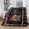Merry Christmas Series  Santa Blanket Flannel Warmth Soft Plush Sofa Bed Throwing