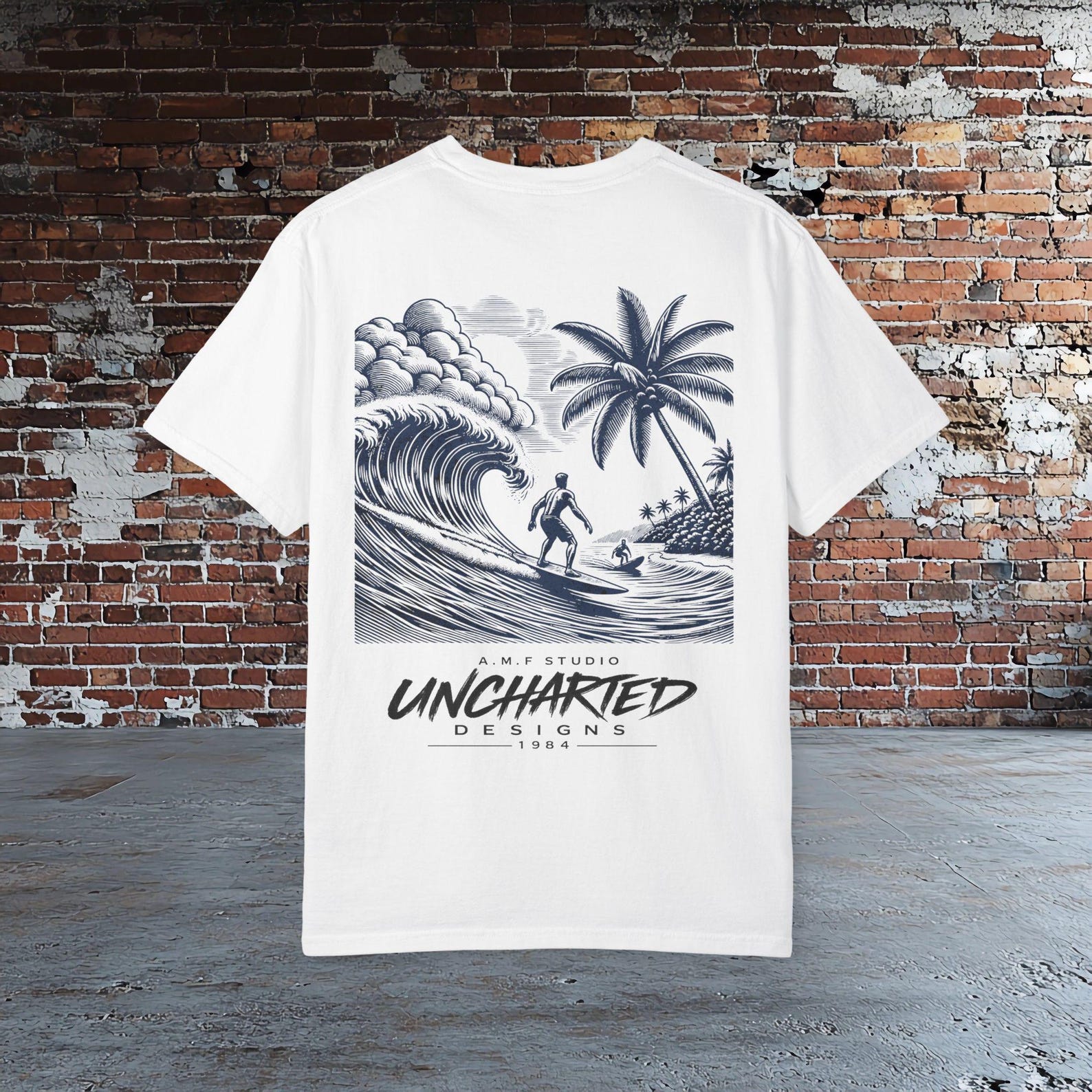 Vintage Hawaii Surf T shirt, Honolulu Beach Tee, Retro Wave Graphic Shirt, Summer Vacation Tee, Surfer Aesthetic Shirt, Coastal Island Tee S
