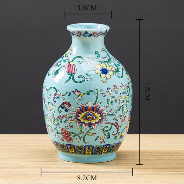 Antique Blue and White Chinese Porcelain Vase - European & American Handicraft for Flower Arrangements