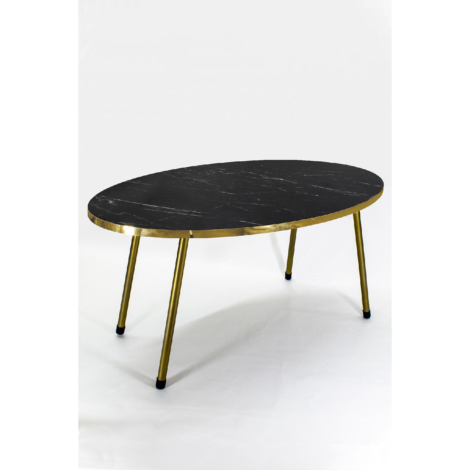 

Журнальный столик Ellipse Gold Металлическая ножка Bendir Gold