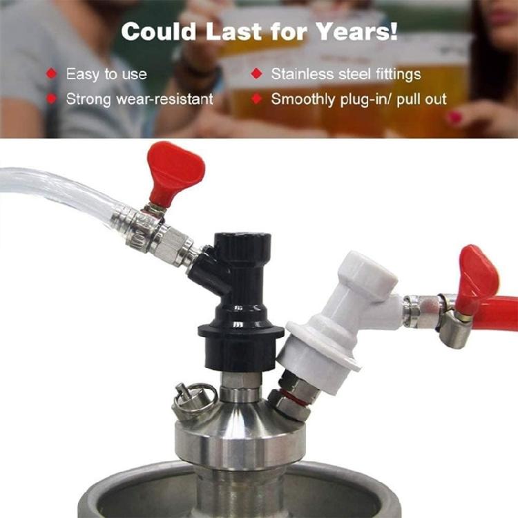 Ball Locking Kegs Disconnecting Set Including Hose Clamps Rotating Nut Easy Installation On Brewing Equipment