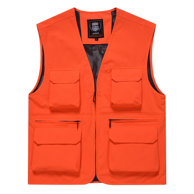 New Men's Multi-pocket Outdoor Casual Photography Fishing Vest Large Size Waistcoat