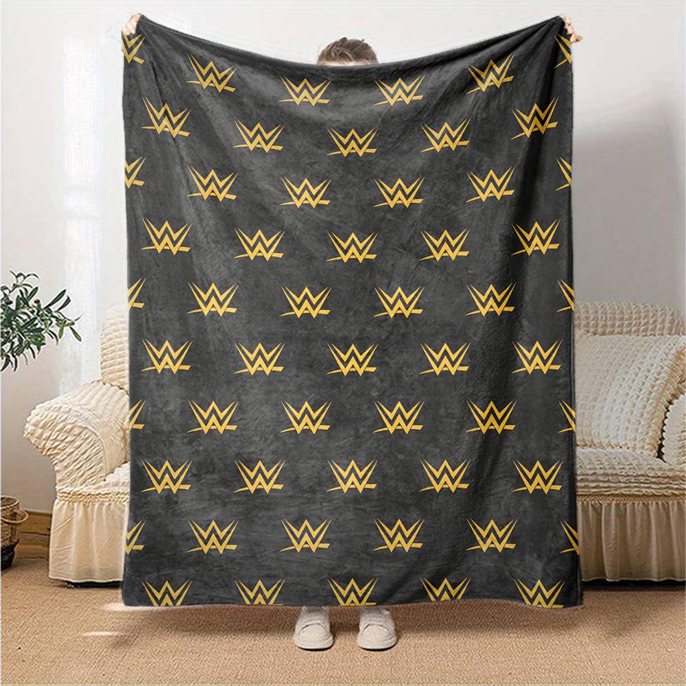 Wrestlemania Blanket Durable Comfort Perfect for Bed Office Chair Chair All-Season Use Modern Style Suitable for Gifting Relatives and Friends