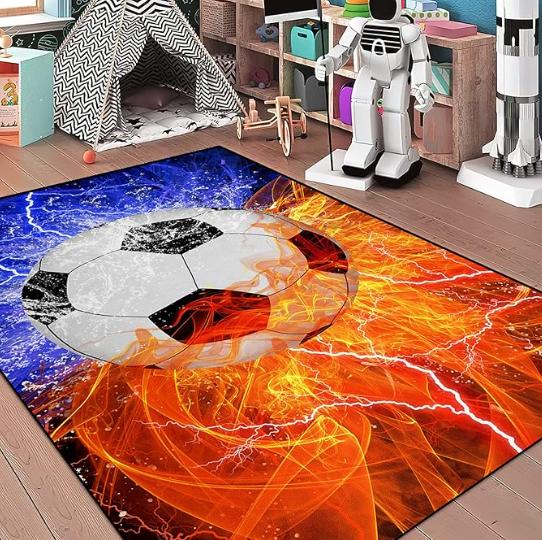 

Basketball Rug for Boys Bedroom Court Rug Sport Area Rugs Carpet for Kids Printed Basketball Court Home Decor Floor Mats 40x60cm