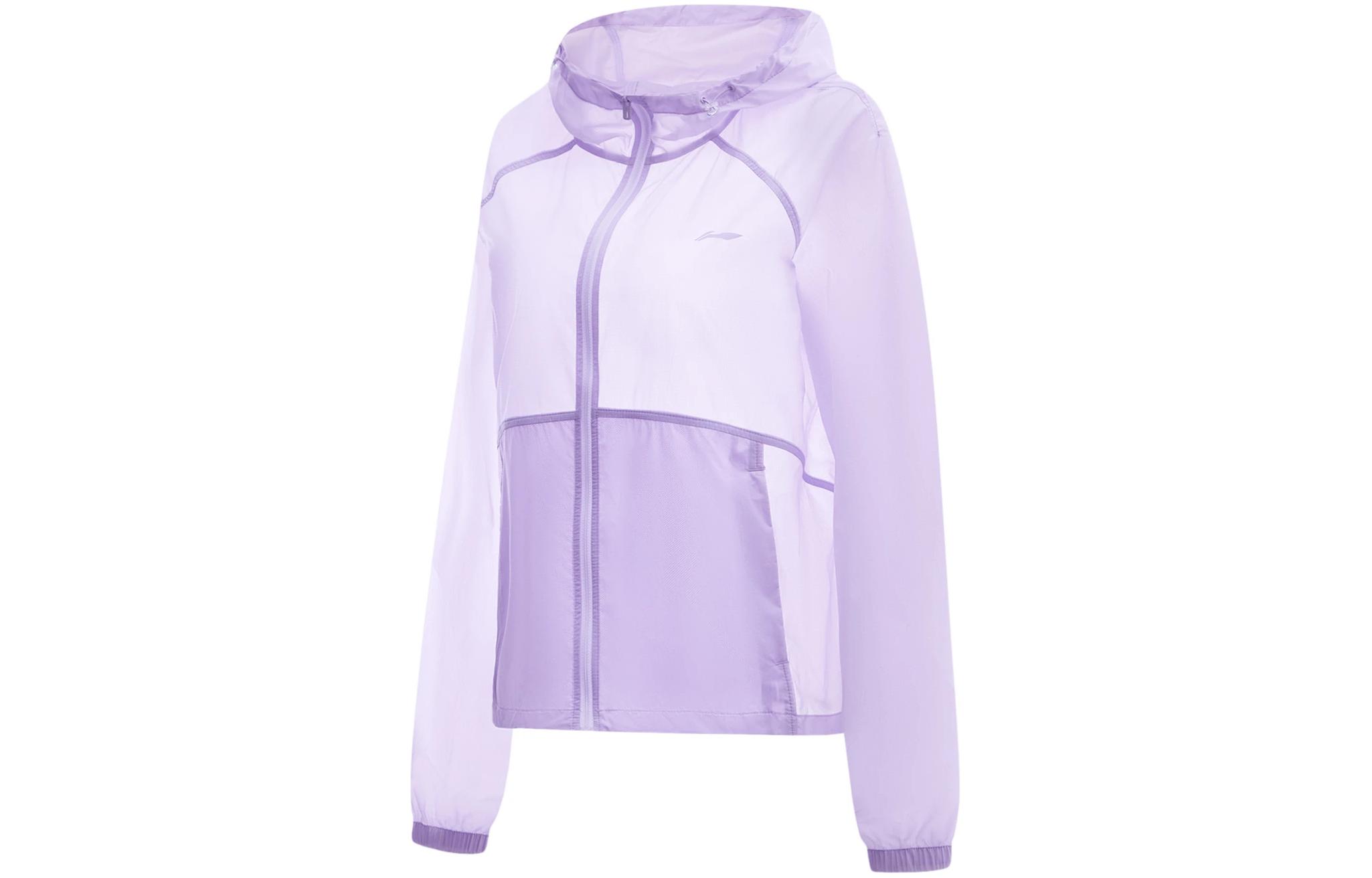 Li Ning Fitness Series Waterproof Sun Protection Clothing Women s Lilac AFDU460-4 XS