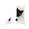 Halloween decorative cushion funny cat pillow sleeve is suitable for home living room sofa waist cushion bedroom decoration