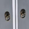 12PCS Antique Bronze Drawer Pulls for Wooden Cabinets and For Furniture 30mm Round Iron Handles with Wire Insert Design