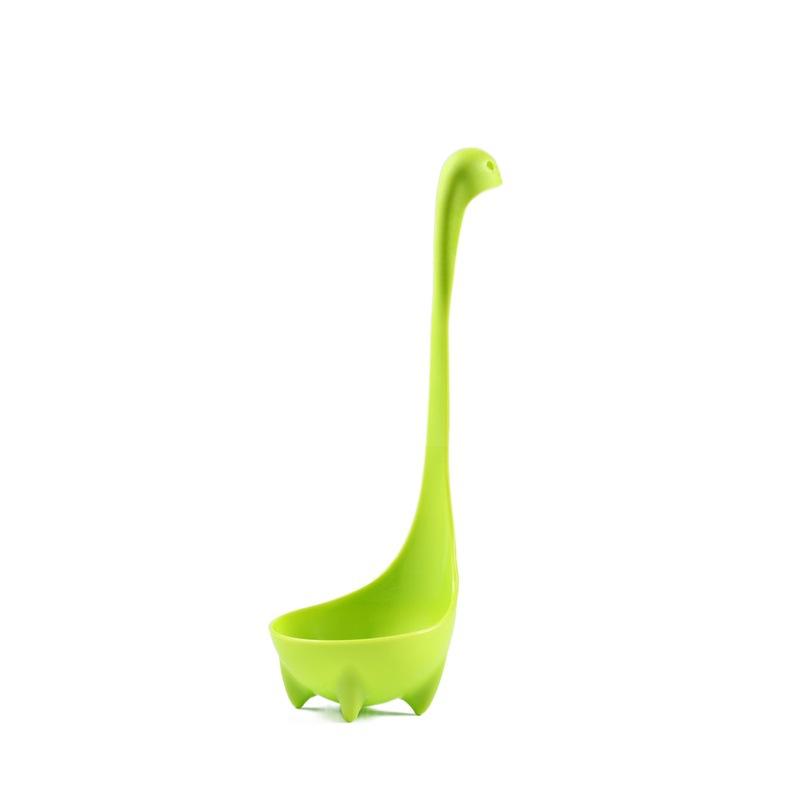 

Creative Loch Ness Monster Spoon Cartoon Food Grade Plastic Spoon Kitchen Tools spoon green bulk