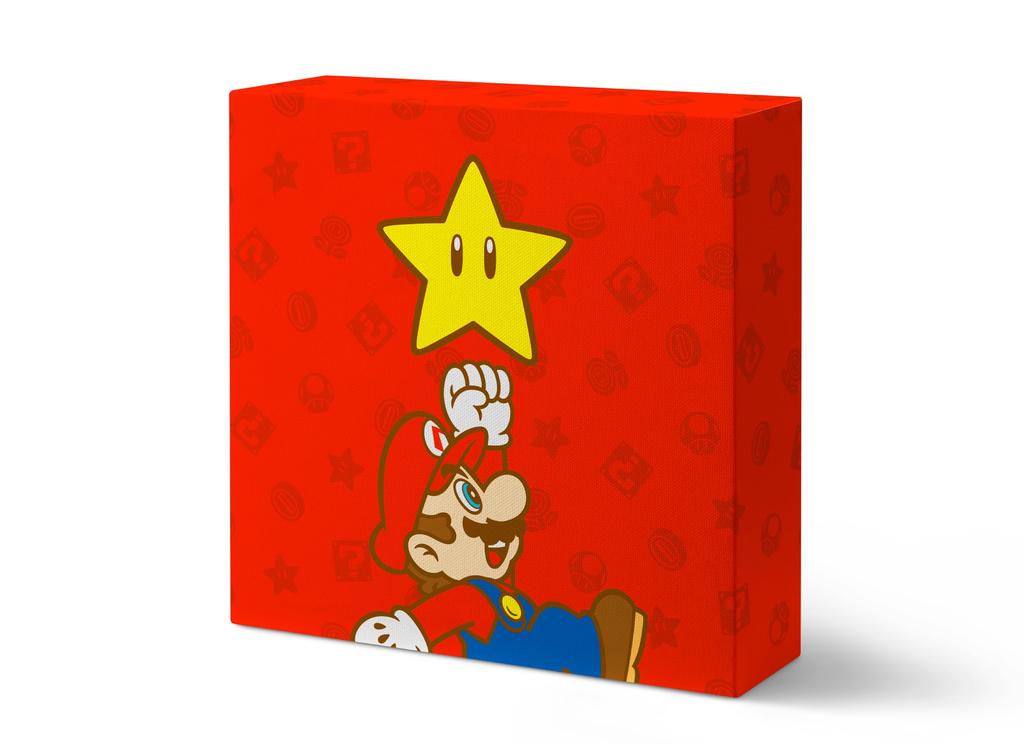 Светящийся холст Super Mario x Подарочная коробка (Супер звезда)