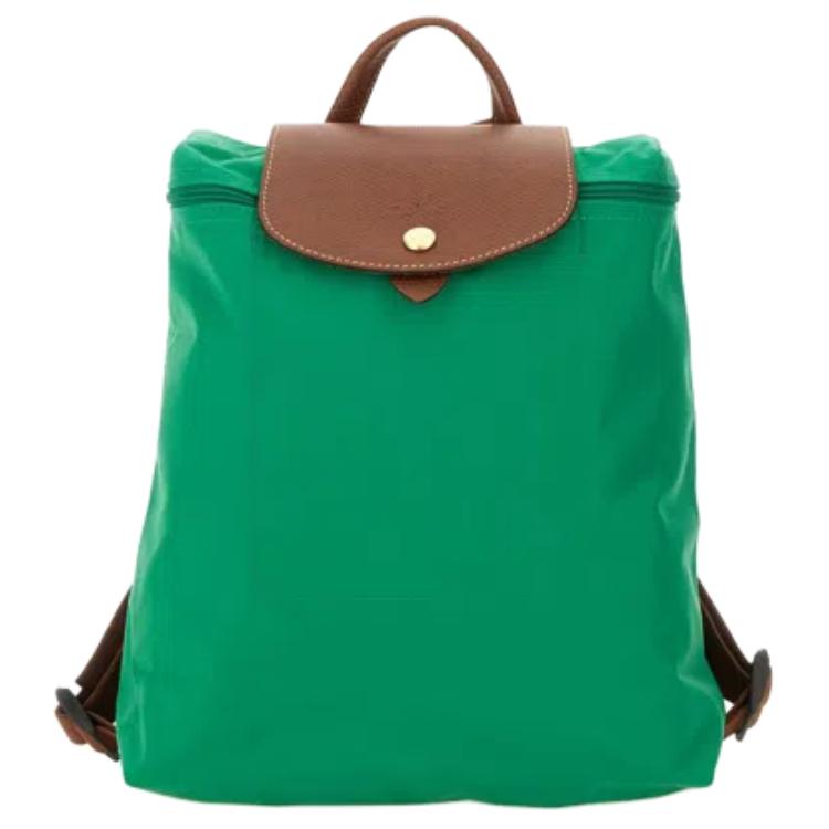Longchamp Le Pliage Original Rucksack Damenrucksack Gold Grün 1699089P88