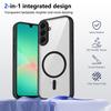 KEYSION Coque de téléphone magnétique transparente pour Samsung A57 5G A37 A27 5G Silicone+PC HD Transparente Housse antichoc pour Galaxy A17 4G 5G
