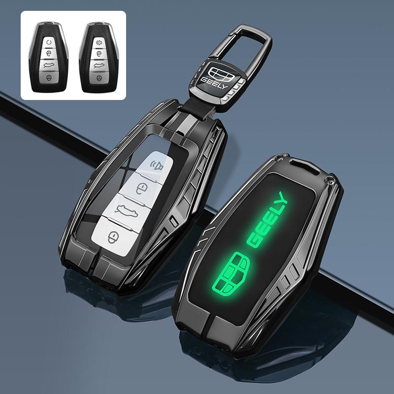 Car Key Fob Cover Case Shell Holder Set For Geely Coolray X6 Emgrand Global Hawk Gx7 Keychain Remote Accessories